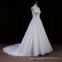 O novo vestido de noiva de espessura Vneck Import